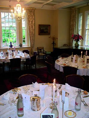 The Rector's Drawing Room, set for private dining for 30