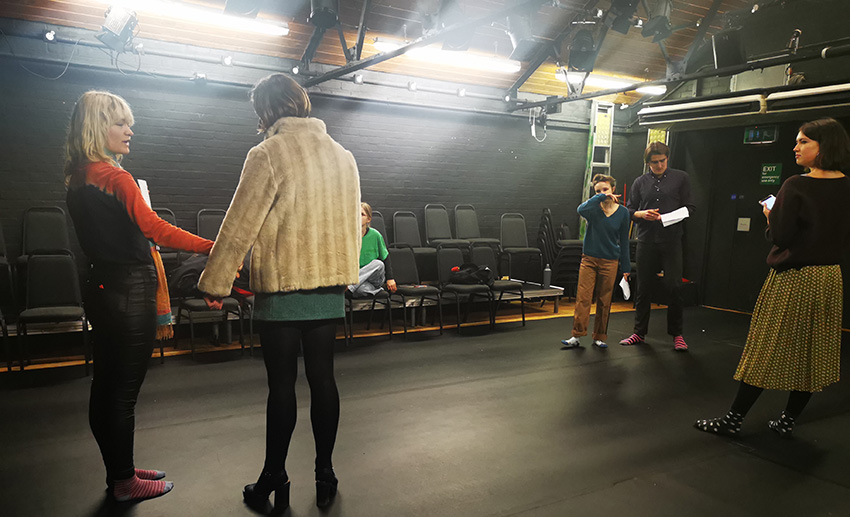 Rehearsing the play, A Few Forms of Fury, by Alice Wilson