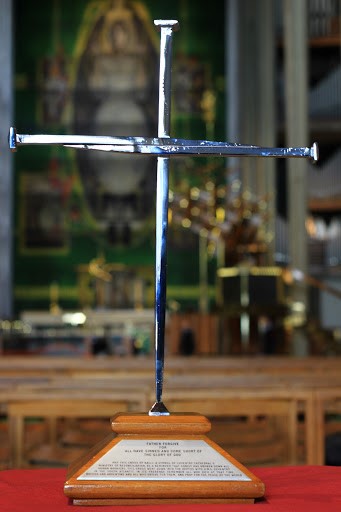 Cross of Nails, the cross of reconciliation, Coventry Cathedral