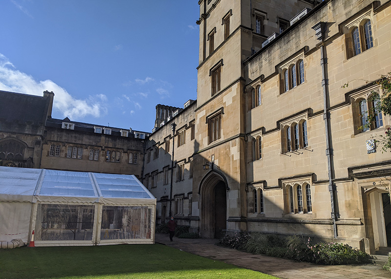 Front Quad with marquee