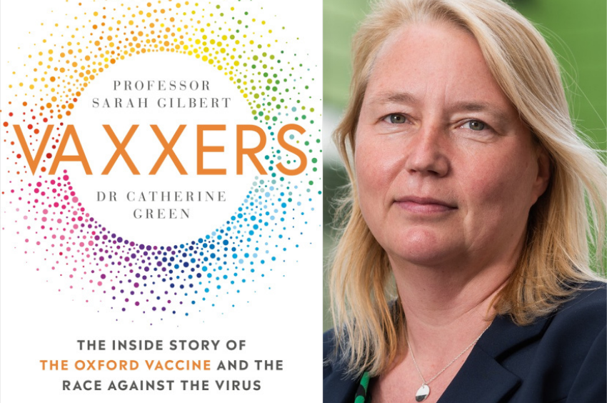 Vaxxers Front Cover and Professor Cath Green