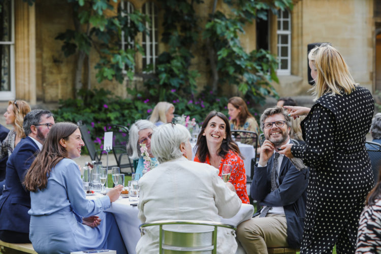 Guests enjoying the summer sunshine