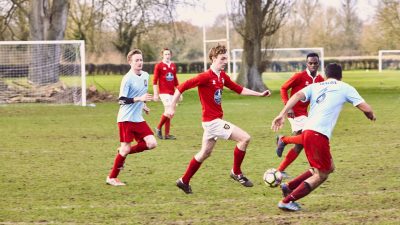 Exeter students playing football