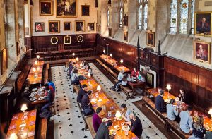 Students eating in the Dining Hall