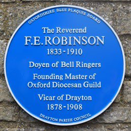 The Rev'd F.E. Robinson blue plaque