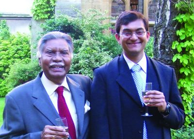 chetan gupta with the late SK Pathak