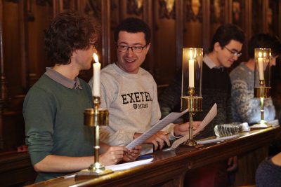 Exeter College choir rehearsal