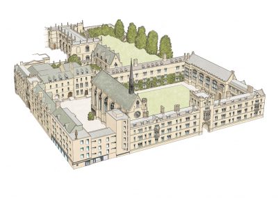 Exeter College 3d Illustrated Map