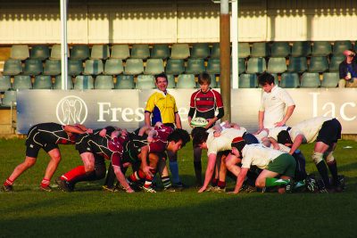 Exeter College men's rugby cuppers match