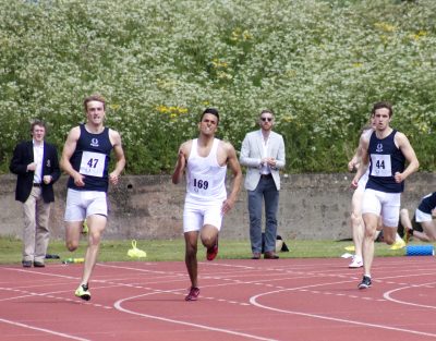 students running university sport