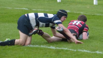 Exeter rugby team playing