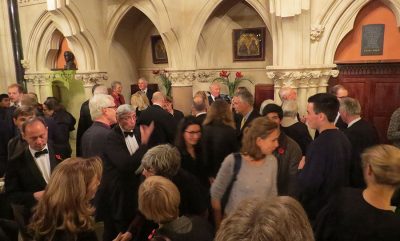 Guests at First World War Memorial Unveiling