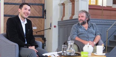 Edd Elliott interviewing Sir Peter Jackson