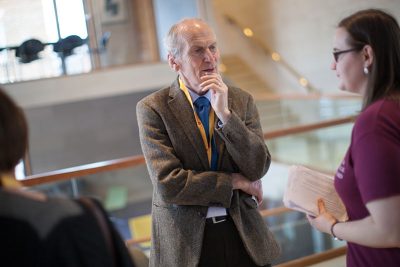 Alumni talk to students about their experience of Cohen Quad