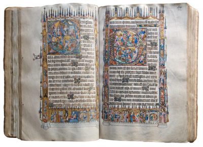 Photograph of the Bohun Psalter, Exeter's greatest treasure