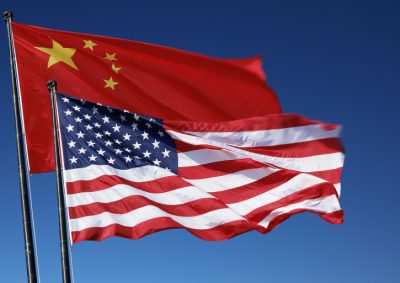 China & USA flags