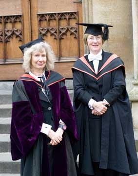 Dr Helen Spence and Dame Frances Cairncross