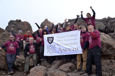 Exeter Kilimanjaro team