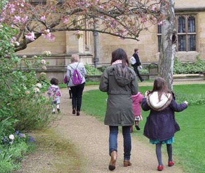 Guests on a treasure hunt on Founders Day