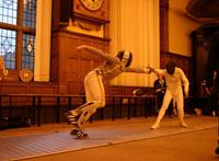 Students fencing