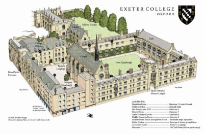 Exeter College Map 2017