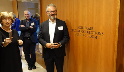 Neil Blair opens the Special Collections Reading Room