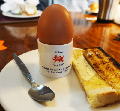 egg dipping world record breakfast