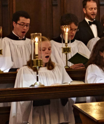 Exeter College Choir Singing