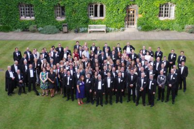 Grand Gaudy 85-89 evening guests group photo