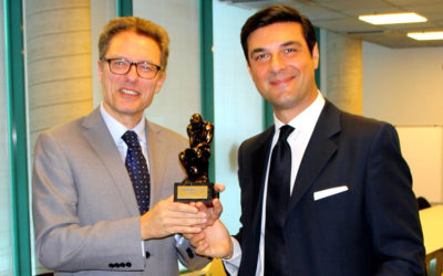 Luciano Floridi with Maurizio Decollanz Head of Communications at IBM Italia