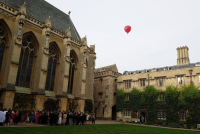 Exeter College chapel and front quad during a gaudy