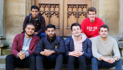 Students taking part in Movember