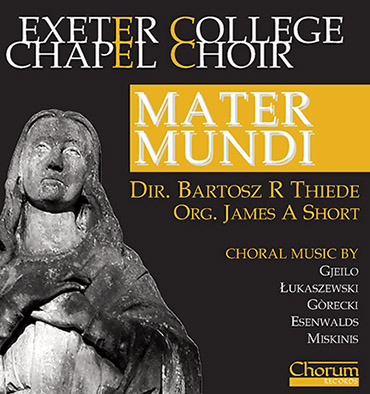 choir CD cover artwork Mater Mundi