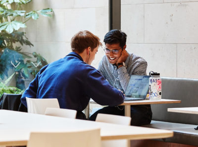 Students studying