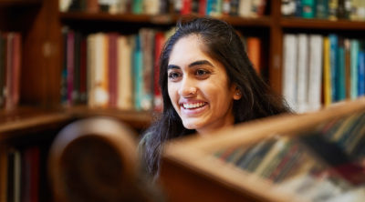 Student in the Library