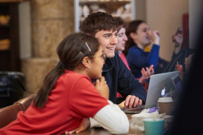 Students in the Undercroft