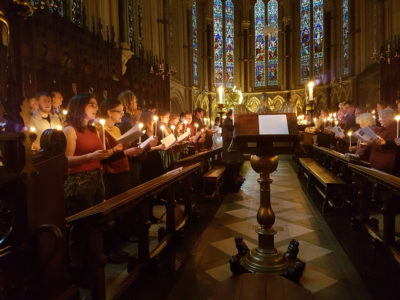 Carol service in Exeter Chapel
