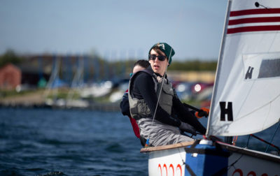 Oxford University Sailing Team Tiarnan Finney (Exeter) crewing