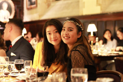 Exeter College Students at Formal Dinner