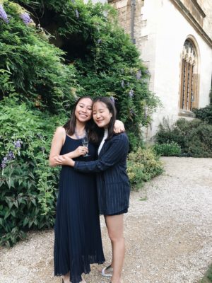 Students in the garden