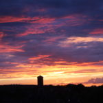 Oxford skyline at dusk