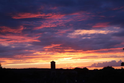 Oxford skyline at dusk