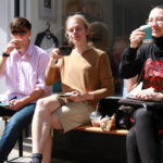 Exeter College Summer Programme Students at a Cafe