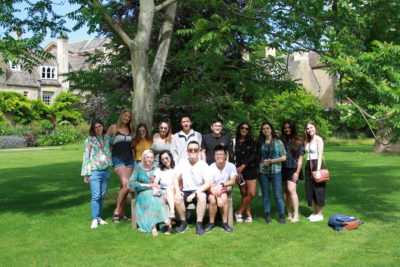 Exeter College Summer Programme Students in the Fellow's Garden