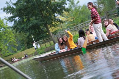 Exeter College Summer Programme Students punting