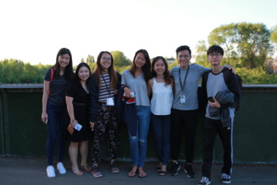 Exeter College Summer Programme Students standing in a group