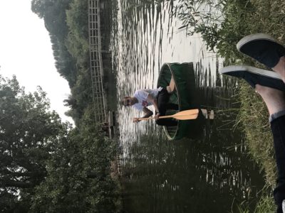 Exeter College Summer Programme Student boating on the River Thames