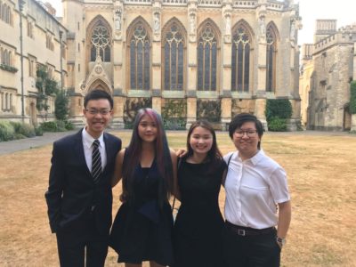 Exeter College Summer Programme Students in the Front Quad