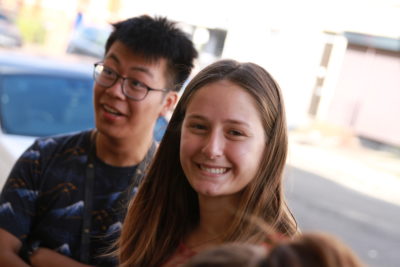 Two Exeter College Summer Programme Students smiling