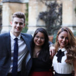 students at a formal in Front Quad